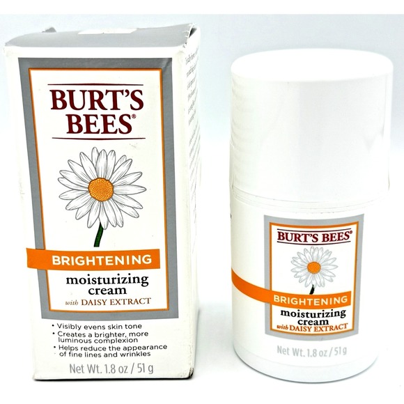 Burt's Bees Other - Burt's Bees Brightening Moisturizing Cream Daisy Extract 1.8oz NOS Read